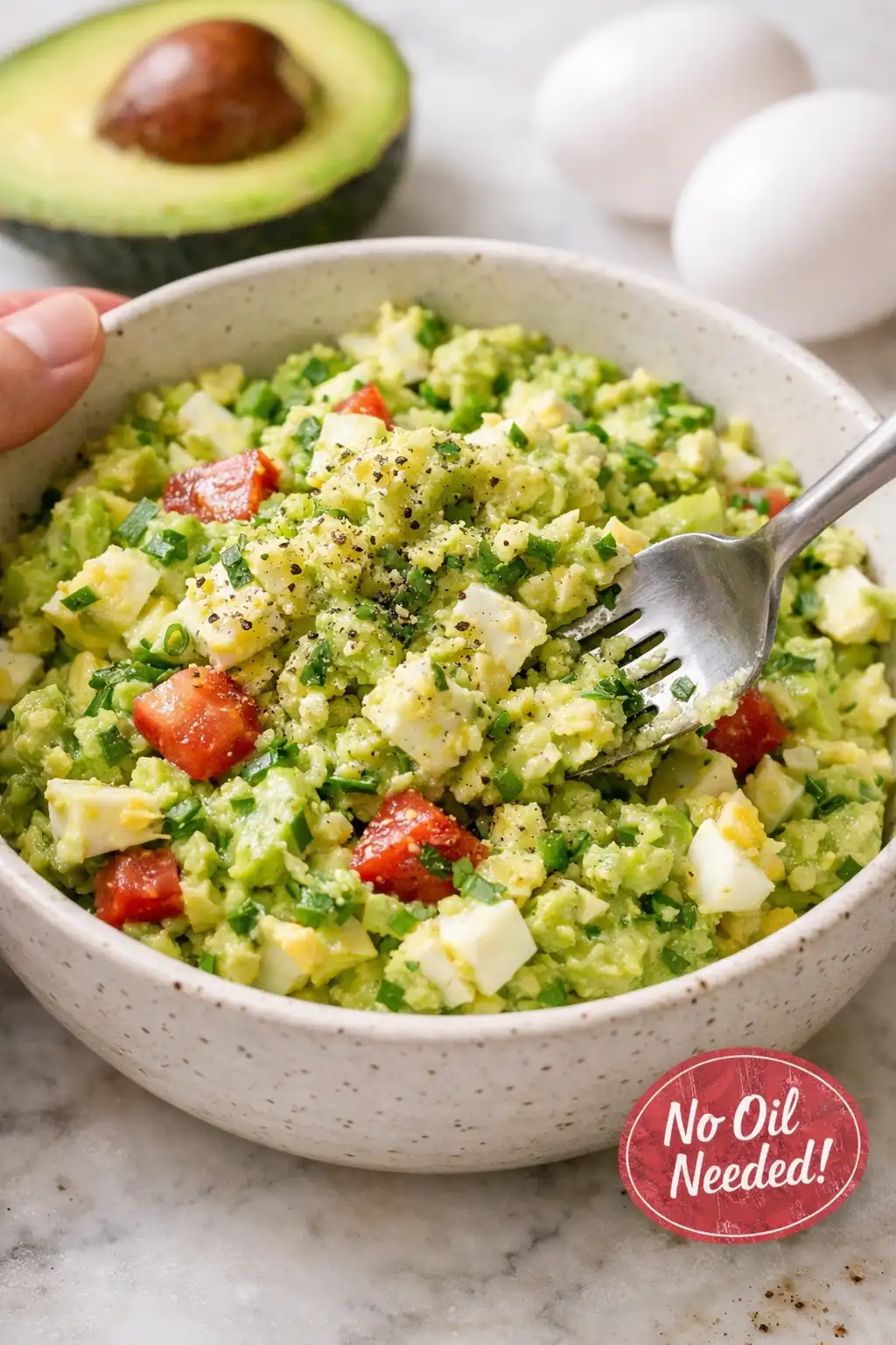 Herby Avocado Egg Salad (10-minute!)