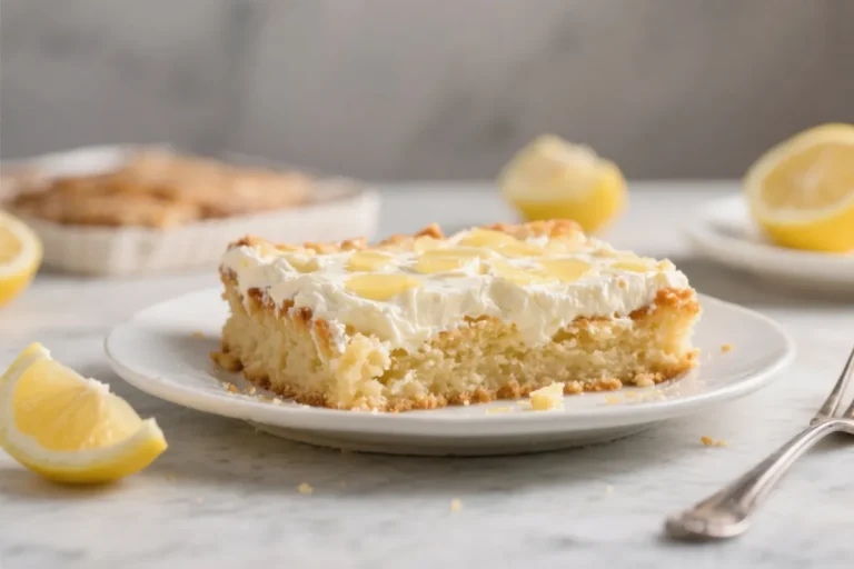 Lemon Cream Cheese Dump Cake – Easy 5-Ingredient Dessert