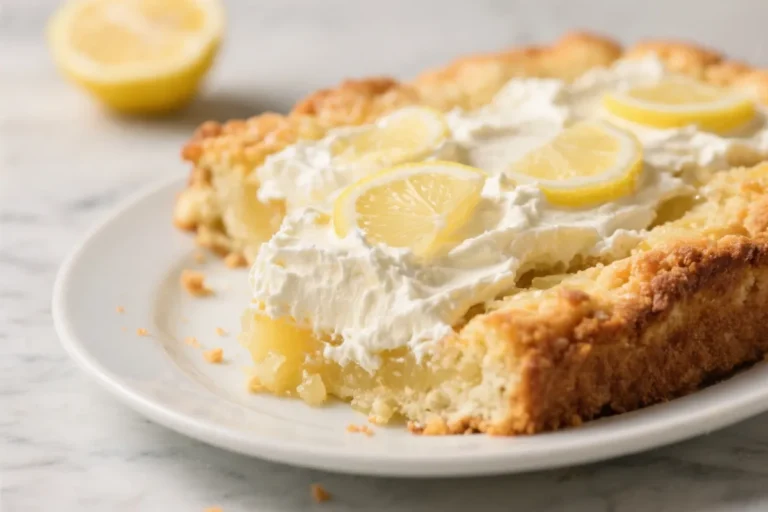 Lemon Cream Cheese Dump Cake – Bright, Tangy, and Incredibly Easy
