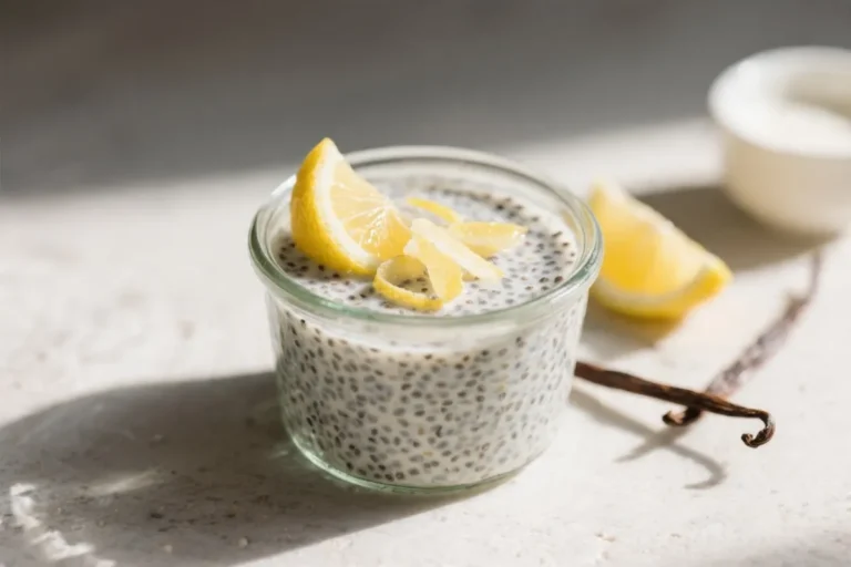 Lemon & Vanilla Chia Pudding (Dairy-Free) – Bright, Creamy, and Simple
