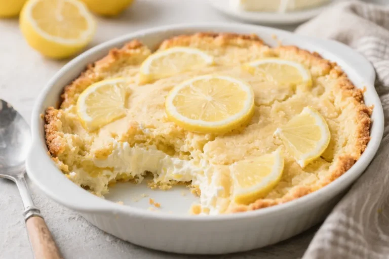 4 Ingredients Cream Cheese Lemon Dump Cake – Bright, Easy, and Irresistible
