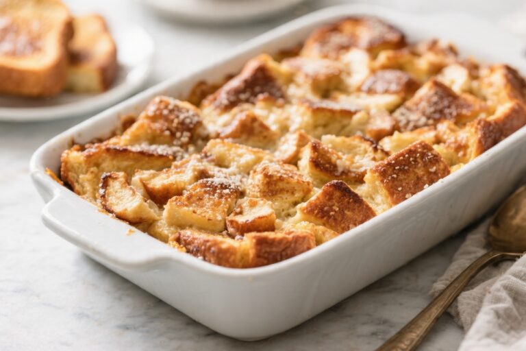Best Make-Ahead French Toast Casserole (Easy Overnight Brunch Recipe) – Cozy, Crowd-Pleasing, and Simple