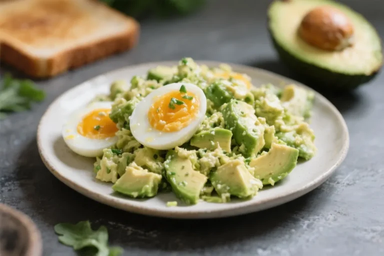 Easy Healthy 5 Min Avocado Egg Salad – Quick Breakfast!