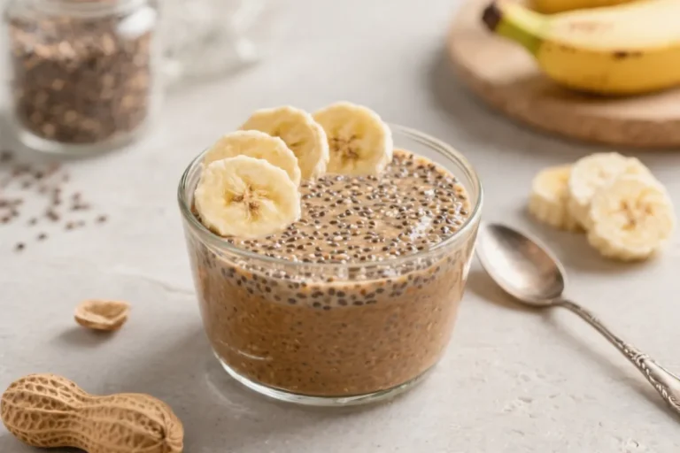 High-Protein Peanut Butter Banana Chia Pudding (Easy & Filling) – A Creamy Make-Ahead Breakfast
