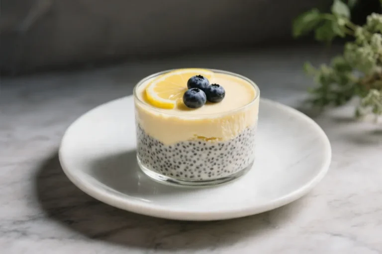 Lemon Blueberry Cheesecake Chia Pudding – Bright, Creamy, and Easy
