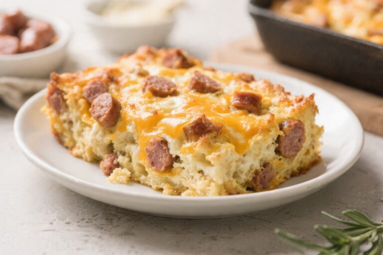 Easy Bisquick Breakfast Casserole With Sausage (Fluffy, Cheesy & Make-Ahead) – A Cozy Morning Favorite