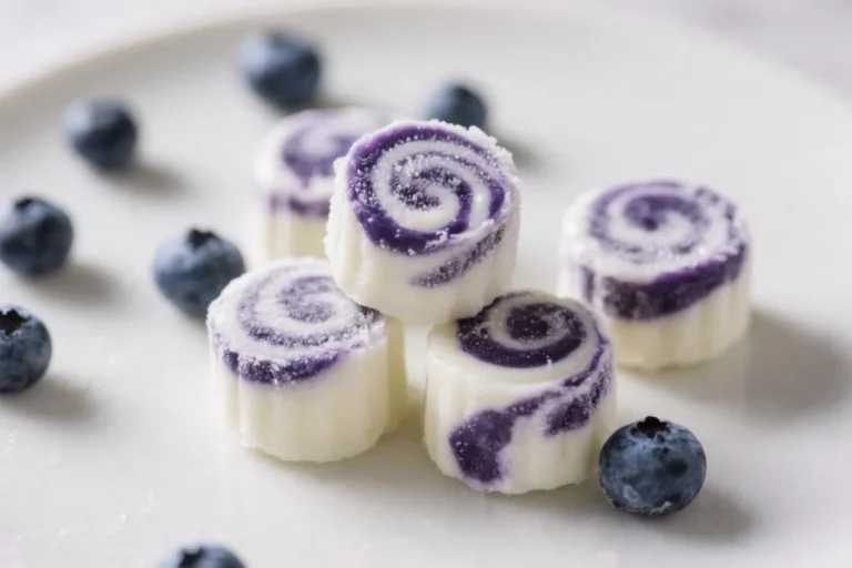 Blueberry Swirl Yogurt Bites – Healthy Frozen Snack