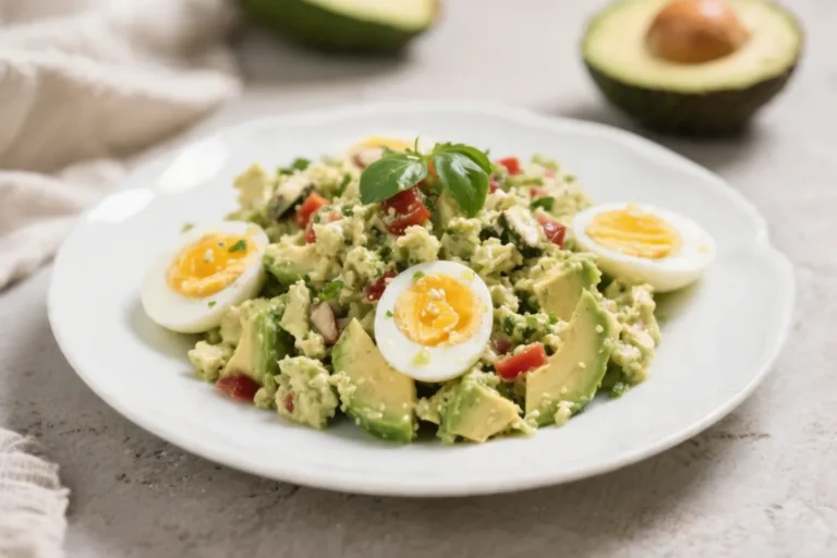 Simple & Zesty Mediterranean Avocado Egg Salad – Fresh, Light (10 Minutes)