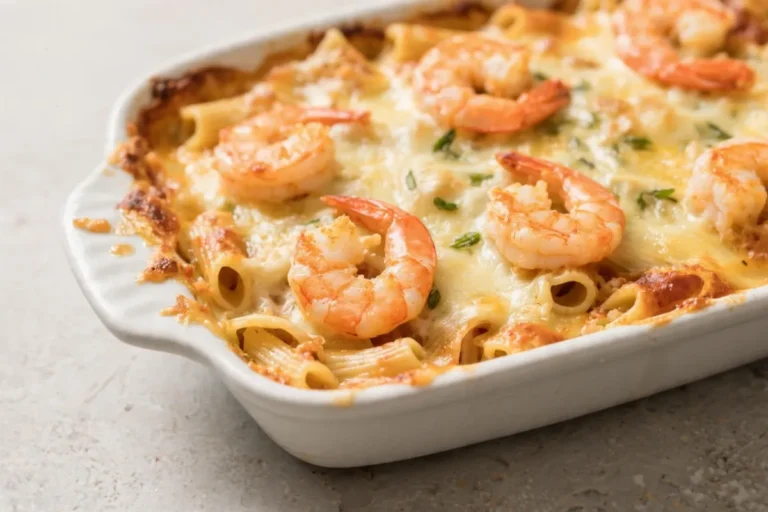 Shrimp Scampi Pasta Bake in 30 Minutes – Cheesy, Buttery & Irresistible