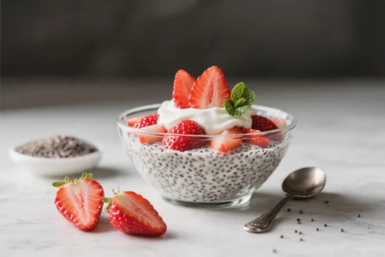 Healthy Strawberry Chia Pudding with Yogurt 🍓High-Protein Breakfast – You’ll Love