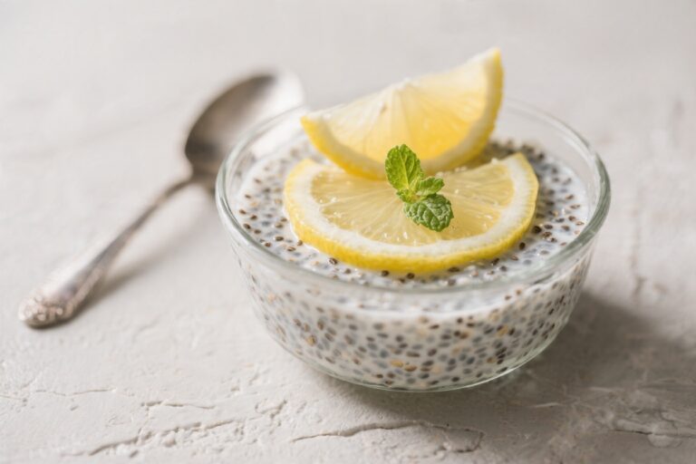Lemon Chia Pudding 4g Protein – Bright, Creamy, and Refreshing