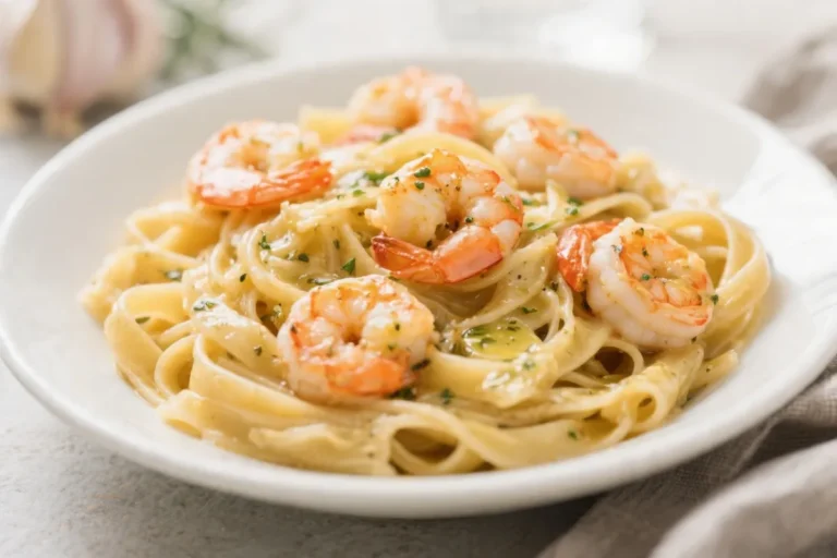 Garlic Butter Shrimp Pasta in 20 Minutes – Rich, Silky & Ultra Flavorful