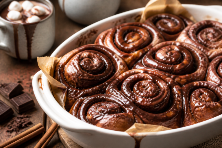 Hot Chocolate Cinnamon Rolls – Cozy, Chocolatey Comfort