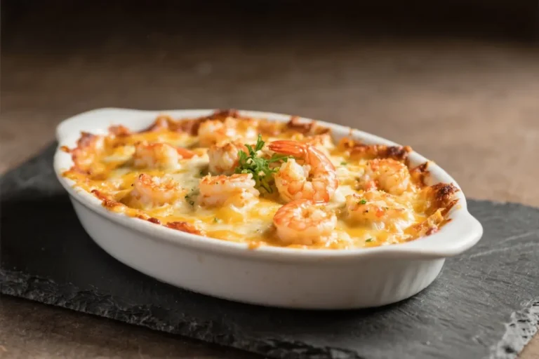 Cheesy Shrimp & Crab Bake Dip – Warm, Creamy, and Crowd-Pleasing