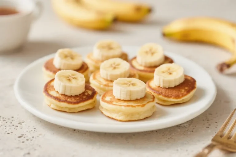 Mini Banana Pancake Bites 🍯 Perfect Grab-and-Go Morning Treat – Easy, Kid-Friendly, and Delicious