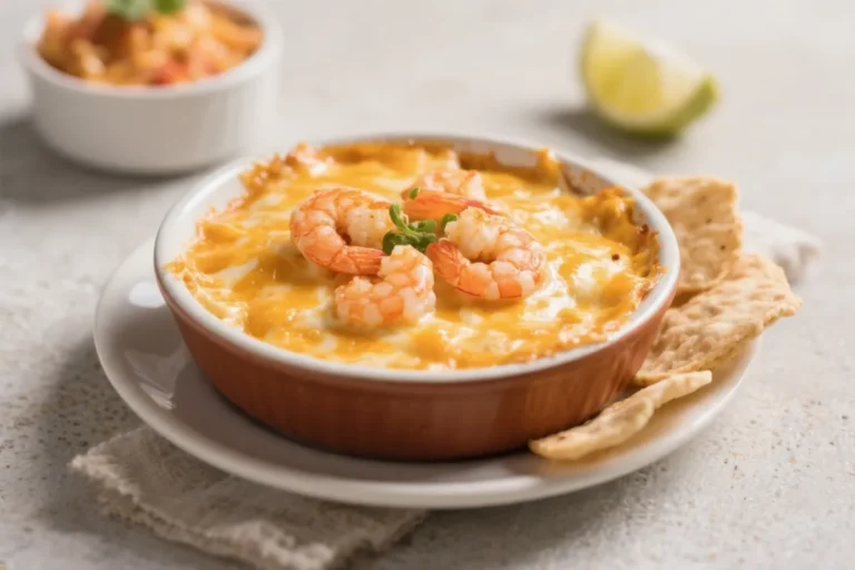 Cheesy Hot Shrimp Dip Recipe – Creamy, Bubbly, and Crowd-Pleasing