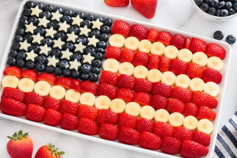 How to Make an American Flag Fruit Platter | Patriotic Food, 4th of July Desserts – A Simple, Festive Crowd-Pleaser