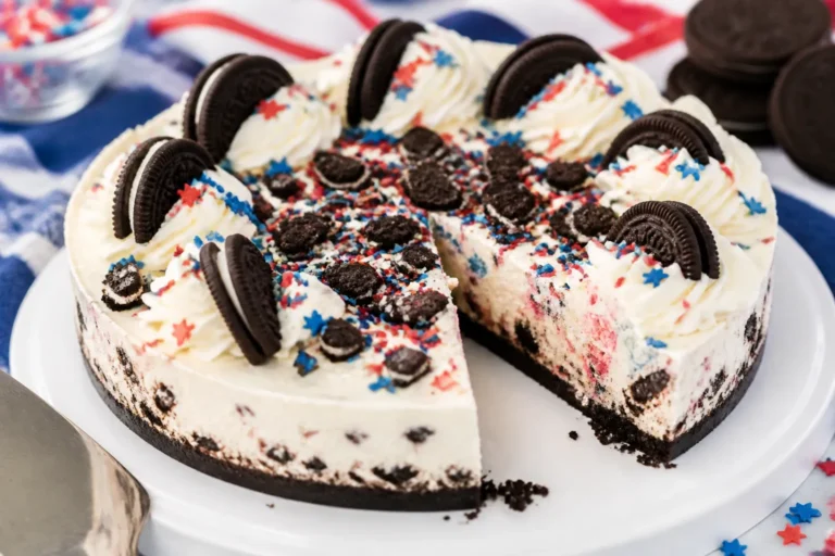 No Bake Fireworks Oreo Cheesecake – Easy, Fun, and Perfect for Parties