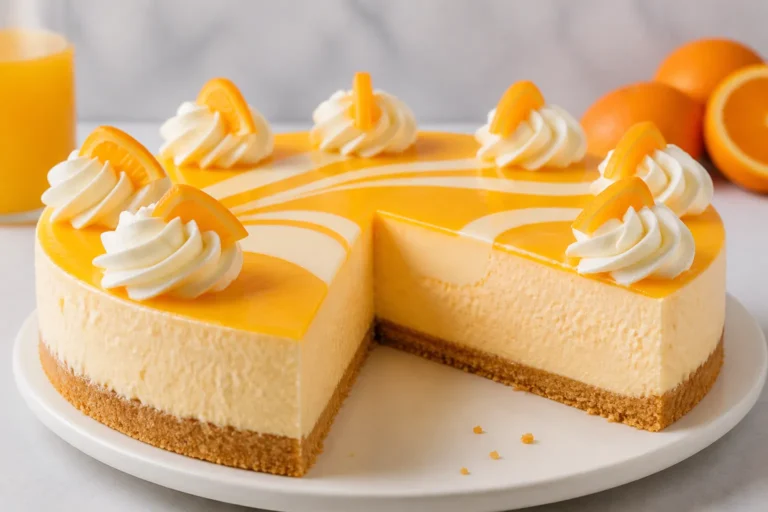 Orange Creamsicle Cheesecake Recipe – Bright, Creamy, and nostalgic