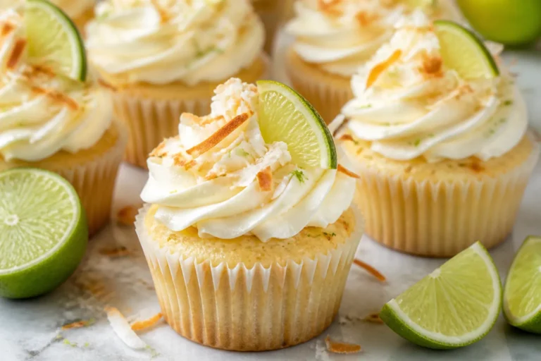 Moist Coconut Lime Cupcakes With Tangy Buttercream Frosting – Bright, Zesty, and Easy