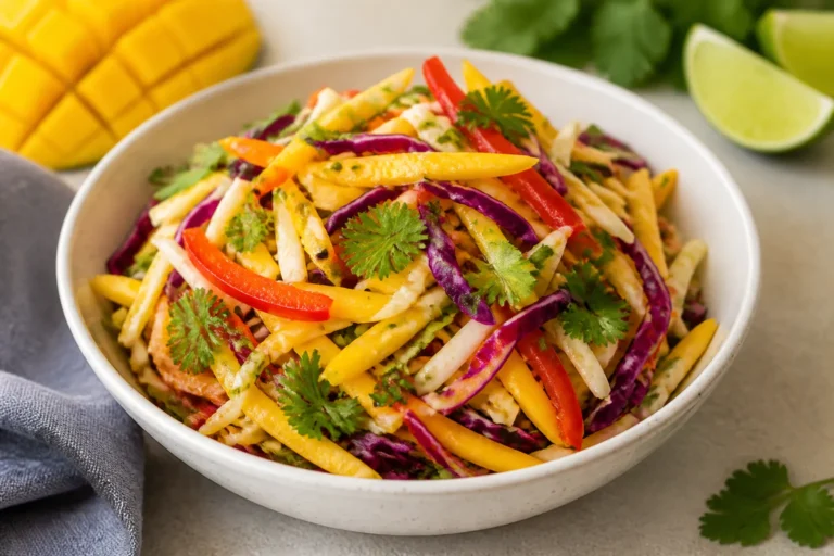 Fresh Delicious Mango Slaw – Bright, Crunchy, and Easy