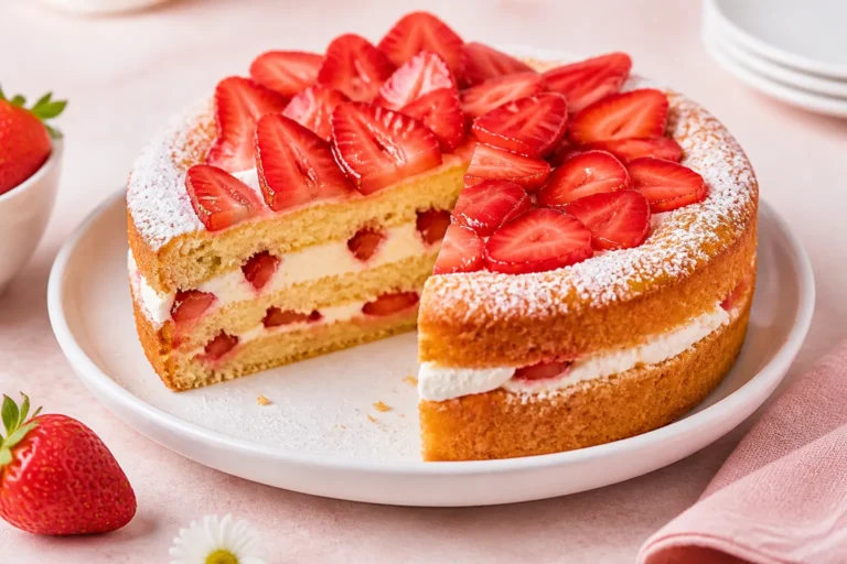 Gluten-Free Strawberry Cake – Light, Tender, and Packed With Real Berries
