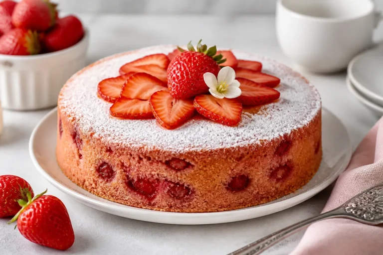 Gluten-Free Strawberry Cake – Light, Moist, and Full of Fresh Berry Flavor