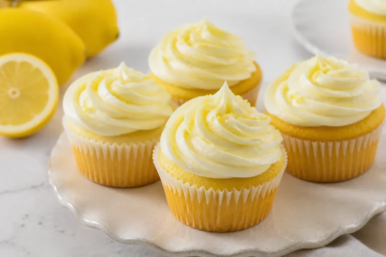 Gluten-Free Lemon Cupcakes with Lemon Frosting (Dairy-Free Friendly) – Bright, Zesty, and Simple