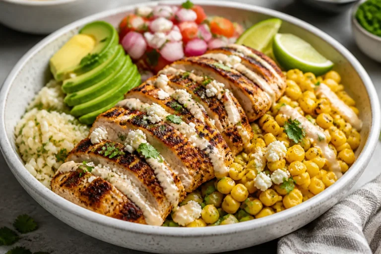 Healthy Street Corn Chicken Bowl – Fresh, Flavorful, and Easy