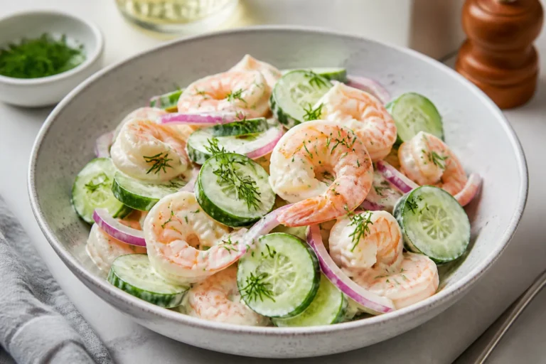 Cucumber Shrimp Salad Recipe (Fresh, Creamy & Ready in 15 Minutes) – A Crisp, Satisfying Bite