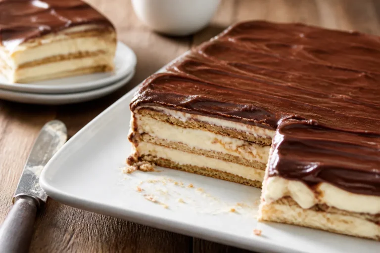The Best No-Bake Chocolate Eclair Cake Recipe – Simple, Creamy, and Crowd-Pleasing