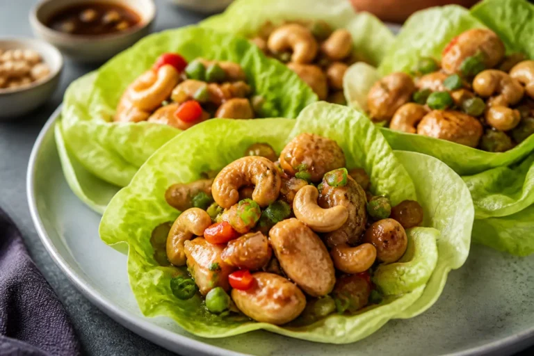 Cashew Chicken Lettuce Wrap Recipe – Fresh, Crunchy, and Weeknight Easy