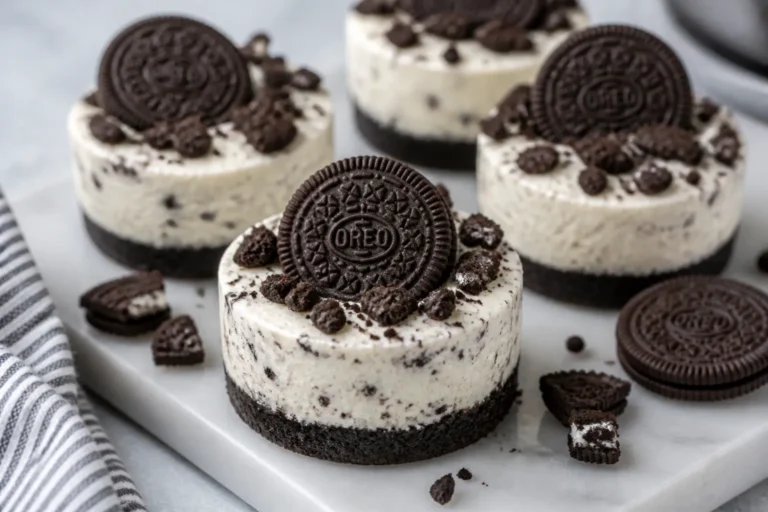 No Bake Mini Oreo Cheesecakes – Creamy, Easy, and Crowd-Pleasing