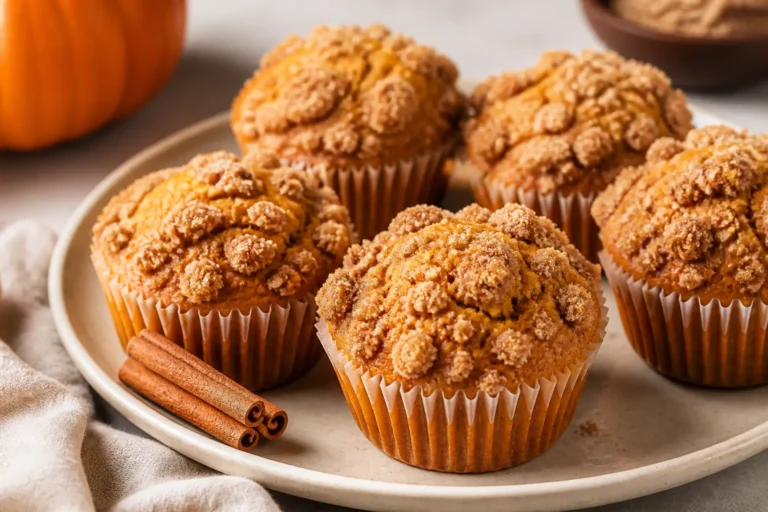 Pumpkin Muffins With Streusel Topping – Cozy, Crunchy, and Perfect for Fall