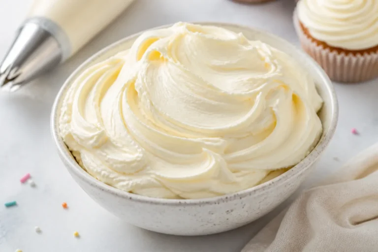 Vanilla Buttercream Frosting – Smooth, Fluffy, and Foolproof