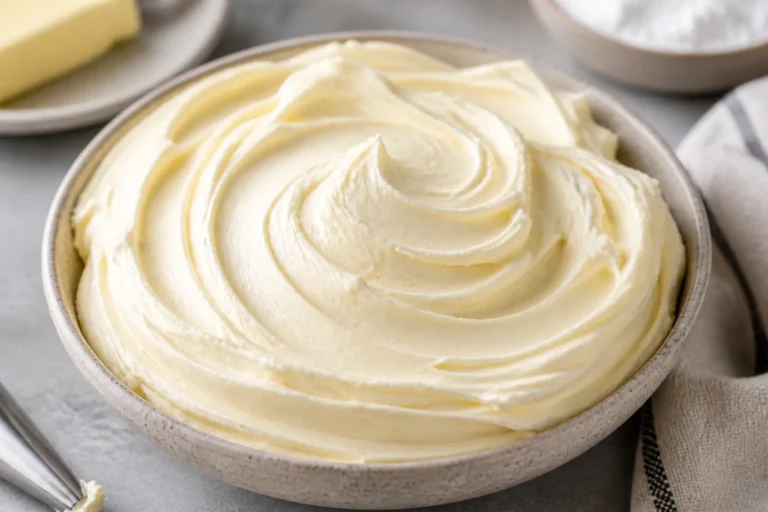 Silky Smooth Buttercream Frosting (Only 4 Simple Ingredients!) – Light, Fluffy, and Foolproof