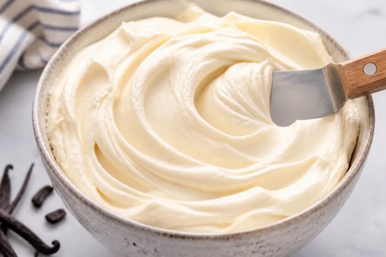 Fluffy Vanilla Buttercream Frosting (American Buttercream) – Light, Sweet, and Spreadable