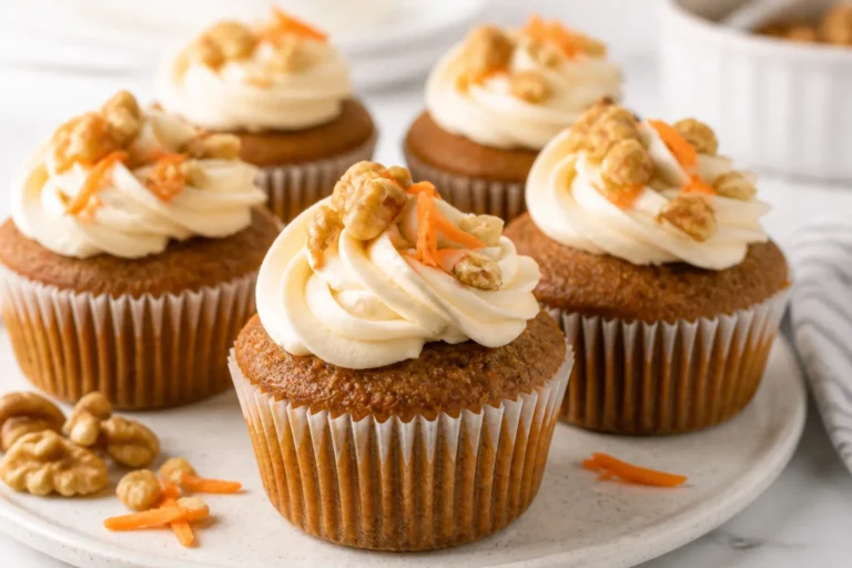 Bakery-Style Gluten Free Carrot Cake Cupcakes You’ll Love – Soft, Spiced, and Frosted Right