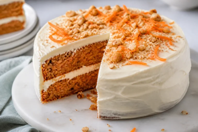 Soft Vegan Gluten Free Carrot Cake with Dairy-Free Frosting – Tender, Cozy, and Easy