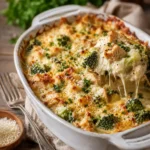 Creamy Chicken Broccoli Cheese Casserole