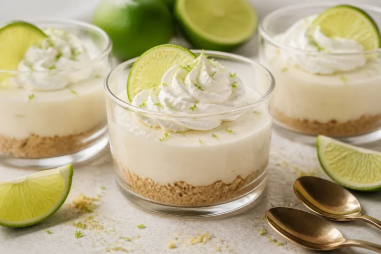 No-Bake Key Lime Cheesecake Cups – Bright, Creamy, and Effortless