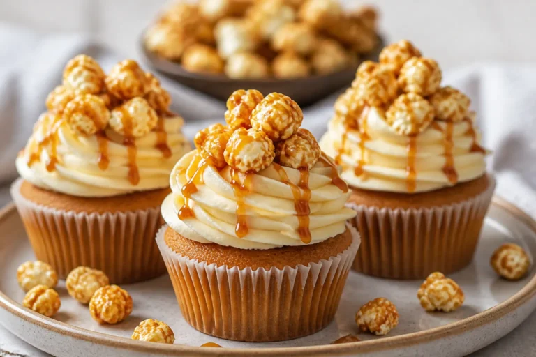 Caramel Popcorn Cupcakes – Fun, Crunchy, and Crowd-Pleasing