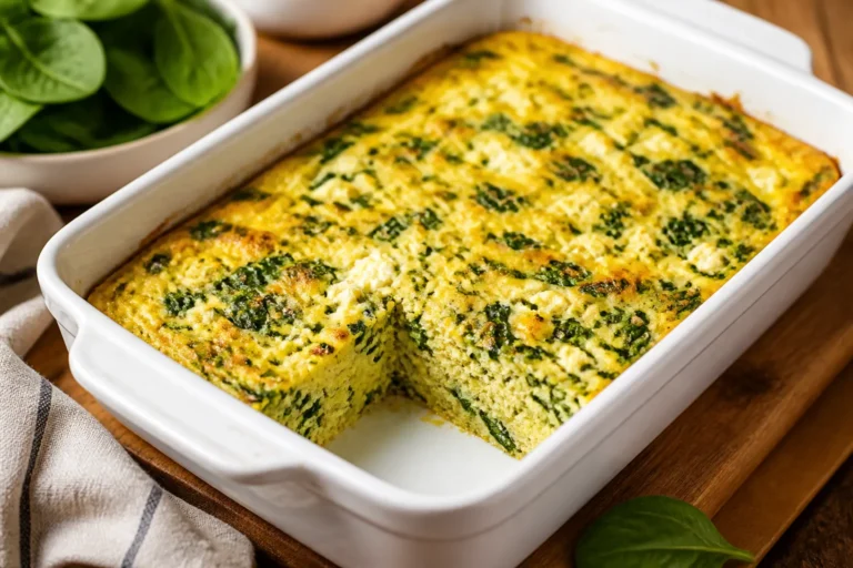 Spinach Cottage Cheese Egg Bake – Simple, Protein-Packed Breakfast