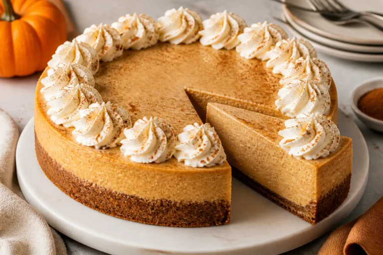 Pumpkin Pie Cheesecake – Creamy, Spiced, and Holiday-Ready