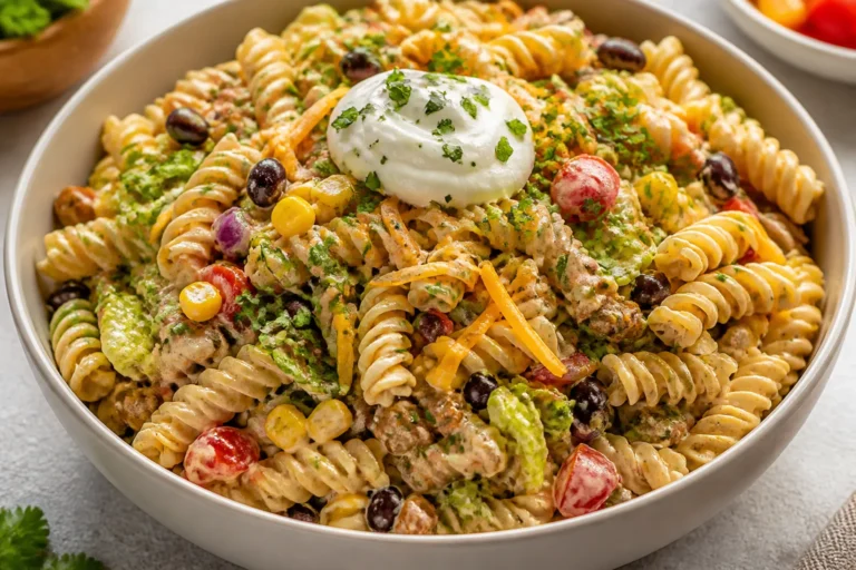Ranch Taco Pasta Salad – Creamy, Zesty, Crowd-Pleasing