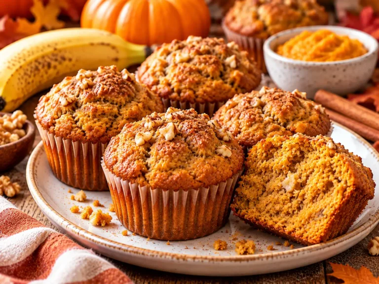 Pumpkin Banana Muffins – Soft, Cozy, and Perfect for Any Morning